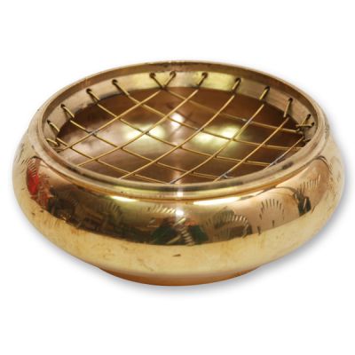 Weihrauchgefäß 8cm Messing, für Kohle 