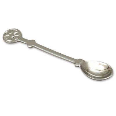Weihrauchlöffel 11cm, Messing vernickelt 