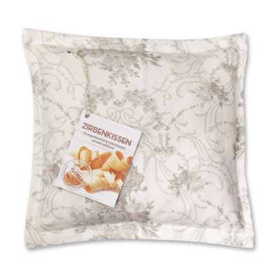 Swiss pine pillow 30x30cm with a pattern filled with swiss pine shavings 