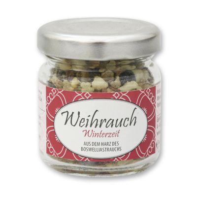 Weihrauchmischung 25g im Glas, Winterzeit 