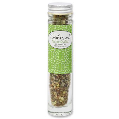 Incense mix 30g in a high glass jar, "Besinnlichkeit" 