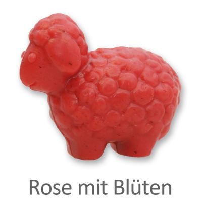 Sheep milk soap sheep Lina 75g, Rose with petals 