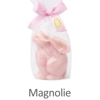 Schafmilchseife Feldhase 130g in Cello, Magnolie 