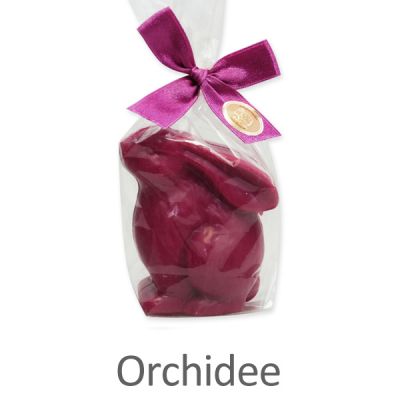 Schafmilchseife Feldhase 130g in Cello, Orchidee 