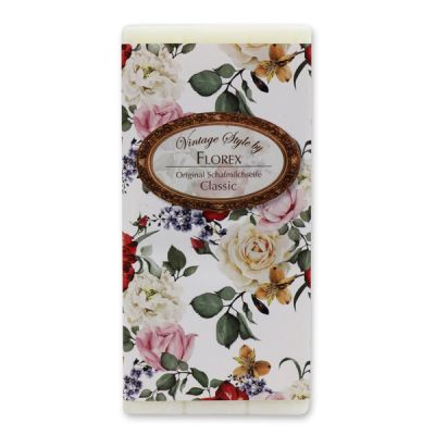 Schafmilchseife Tafel 100g "Vintage-Motiv 143", Classic 