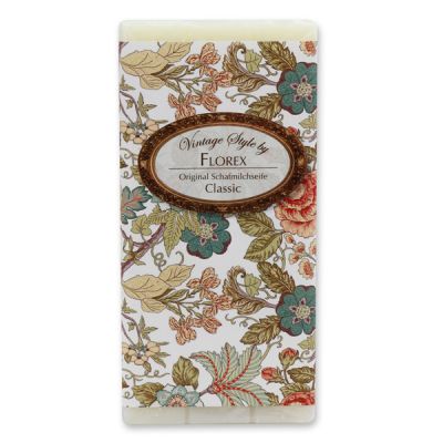 Schafmilchseife Tafel 100g "Vintage-Motiv 165", Classic 