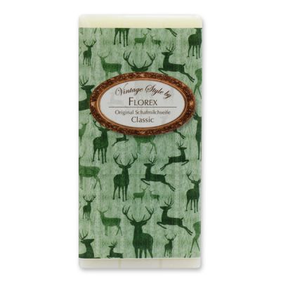 Schafmilchseife Tafel 100g "Vintage-Motiv 178", Classic 