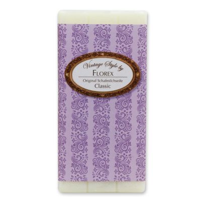 Schafmilchseife Tafel 100g "Vintage-Motiv 60", Classic 