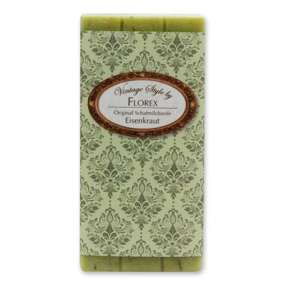 Schafmilchseife Tafel 100g "Vintage-Motiv 68", Eisenkraut 