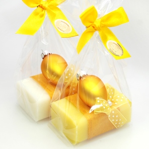 Sheep milk soap 100g, decorated with a easter egg packed in a cellophane bag, Classic/Grapefruit 