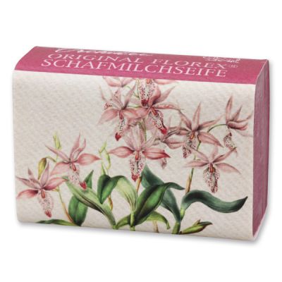 Schafmilchseife eckig 100g, Orchidee 