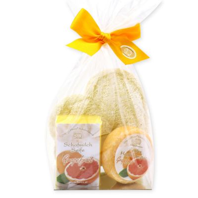 Pflegeset 3-teilig in Cello, Grapefruit 