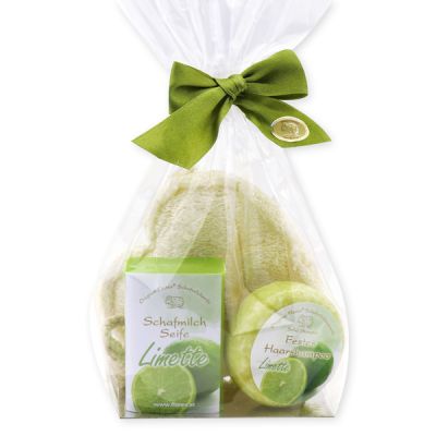 Pflegeset 3-teilig in Cello, Limette 
