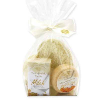 Pflegeset 3-teilig in Cello, Milch & Honig 