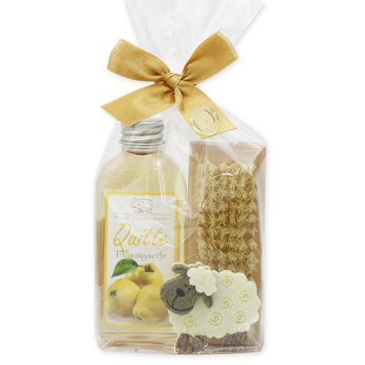 Set with felt sheep, Quince 