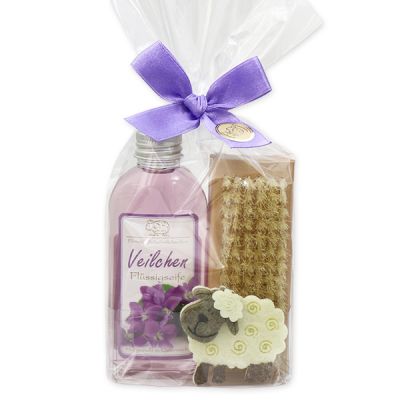Set with felt sheep, Viola 
