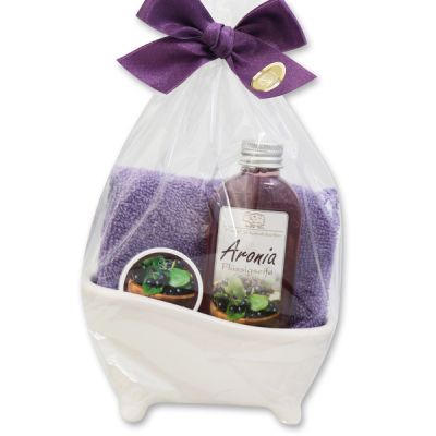 Mini Badewannen Set 4-teilig in Cello, Aronia 