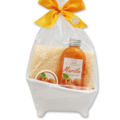 Mini Badewannen Set 4-teilig in Cello, Marille 