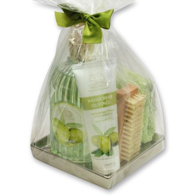Pflegeset 5-teilig in Cello, Olive 