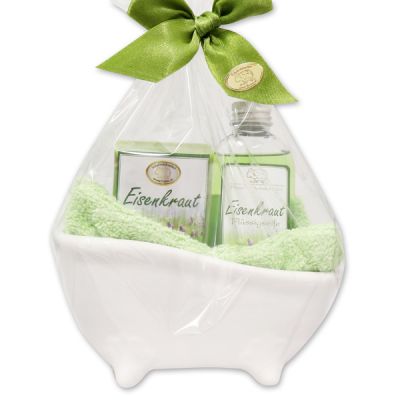Wellness Set 4-teilig in Cello, Eisenkraut 