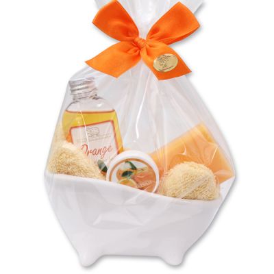 Wellness set 5 pieces in a cellophane bag, Orange 