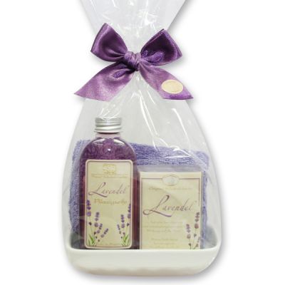 Pflegeset 4-teilig in Cello, Lavendel 