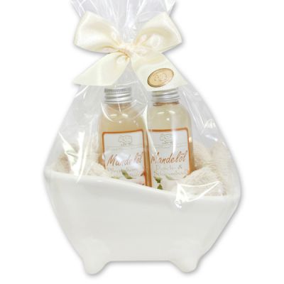Wellness Set 4-teilig in Cello, Mandel 