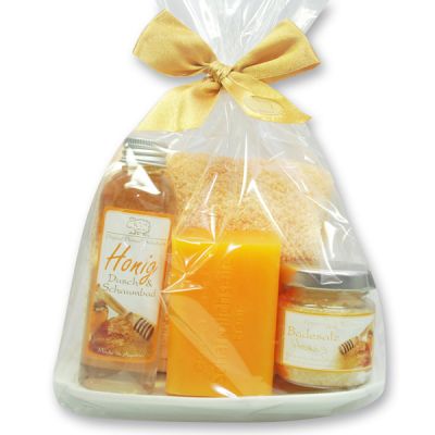 Pflegeset 5-teilig in Cello, Honig 