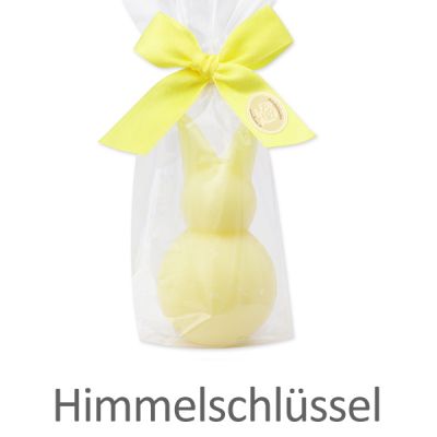 Schafmilchseife Kugelhase 64g in Cello, Himmelschlüssel 