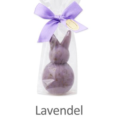 Schafmilchseife Kugelhase 64g in Cello, Lavendel 