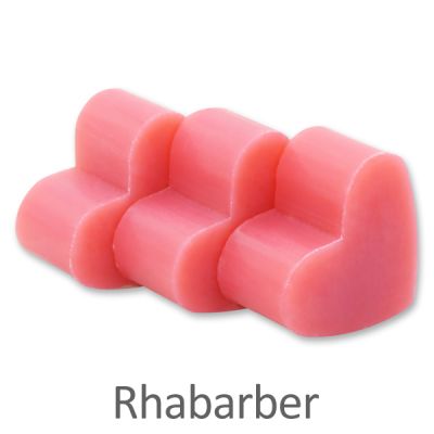 Sheep milk soap heart mini 8g, Rhubarb 