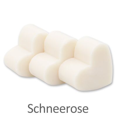 Sheep milk soap heart mini 8g, Christmas rose white 