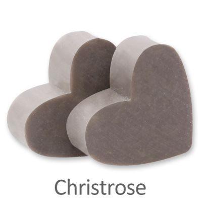 Sheep milk soap heart midi 23g, Christmas rose 