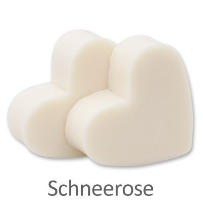 Sheep milk soap heart midi 23g, Christmas rose white 