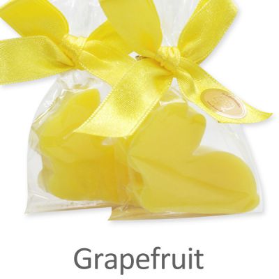 Schafmilchseife Hase mini flach 20g in Cello, Grapefruit 