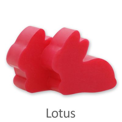 Schafmilchseife Hase mini flach 20g, Lotus 