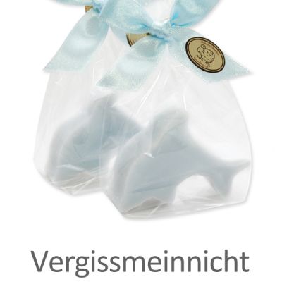 Schafmilchseife Delphin 23g in Cello, Vergissmeinnicht 