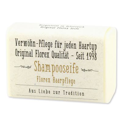 Shampooseife eckig mit Schafmilch 100g mit Schleife 