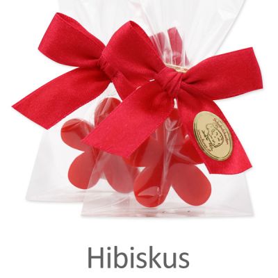 Sheep milk soap Marguerite 15g in a cellophane, Hibiscus 