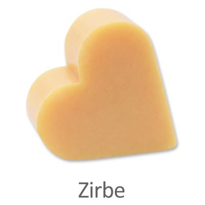 Schafmilchseife Herz groß 85g, Zirbe 