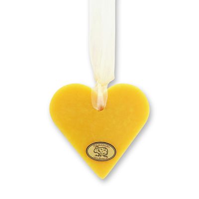 Schafmilchseife Herz groß 85g hängend, Honig 