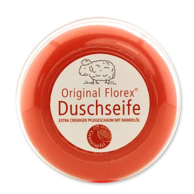 Duschseife mit Schafmilch rund 100g in der Dose, Granatapfel 