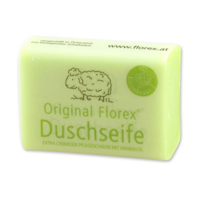 Duschseife mit Schafmilch eckig 100g mit Banderole, Eisenkraut 