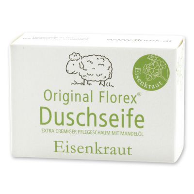 Duschseife mit Schafmilch eckig 100g in Papierschachtel, Eisenkraut 