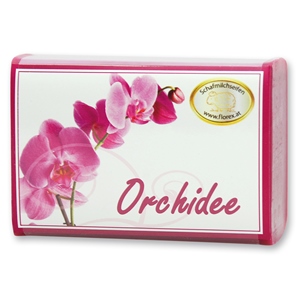Sheep milk soap square 100g modern, Orchid 