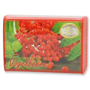 Sheep milk soap square 100g modern, Rowan berry 
