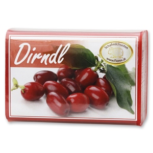 Sheep milk soap square 100g modern, Cornel cherry 