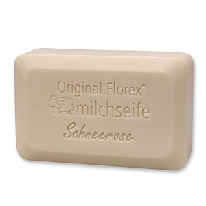 Schafmilchseife eckig 200g, Schneerose 
