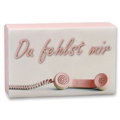 Sheep milk soap 150g "Du fehlst mir", Jasmine 