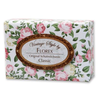 Schafmilchseife eckig 150g "Vintage-Motiv 76", Classic 